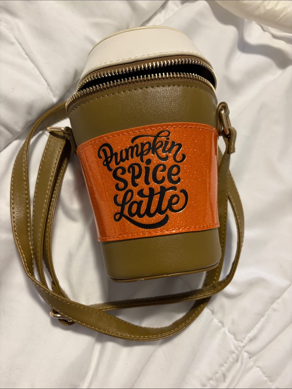 Pumpkin Spice Latte Crossbody Cup Bag
